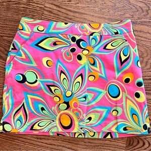 Loudmouth Colorful Floral Mini Skirts - size 8